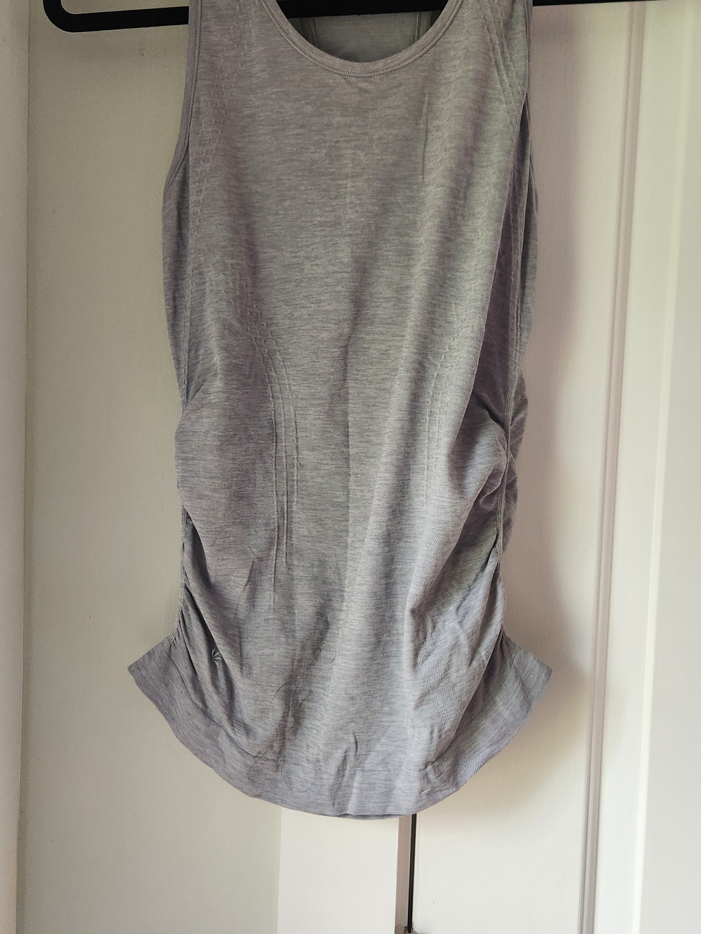Athleta Light Gray Tank with Scoop Neck